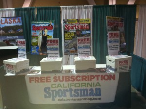 California Sportsman booth at the Long Beach Fred Hall Show. (BRIAN LULL) 