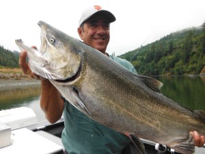 Klamath River Spit anglers will soon have caught the sub-quota of Chinook by its closure on Sept. 1. (ALAN'S GUIDE SERVICE) 