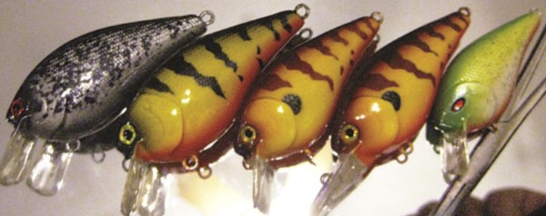 These custom-made lures include one chrome crappie and one yellow perch. Lure designer Eric McIntire didn’t even name the others that were ordered specially by customers. Your imagination can run wild with these items. (ERIC MCINTIRE/FISHHEAD CUSTOM LURES)