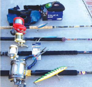 Various rods and reels